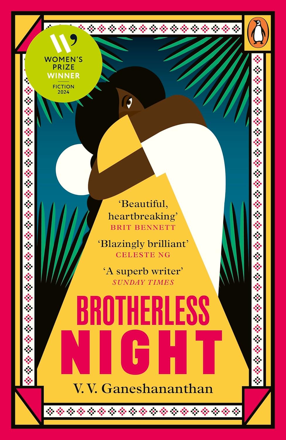 Brotherless Night is a bright abstract cover showing two people entwined
